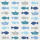 Servietten 20er FSC-Mix 33x33cm Eugen blau - Stewo