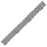 Amscan Papiergirlande 365 cm silber