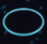 Knicklicht-Halskette blau 56cm