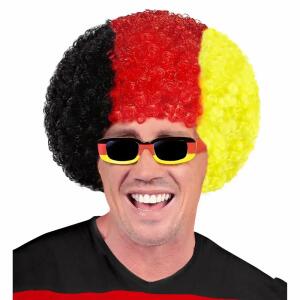 Perücke Deutschland schwarz-rot-gelb