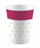 8 Becher Everyday love 250 ml Small Hearts