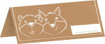 Tischkarten Fuchs & Biber 8 Stück