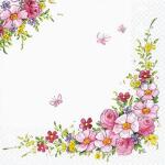Serviette 33x33cm 20 St.Cute Flowers