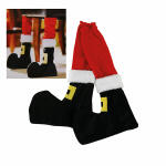 Stuhlbeinhusse 42x20cm Weihnachtsmann - Polyester