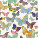 Servietten 20 St. FSC-Mix 33x33 cm, Gold. butterfl.