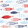 Serviette 33x33cm 20 St. Fish on Tour - Home-Fashion