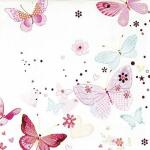 Serviette 25x25cm 20 St.Lovely Butterflie