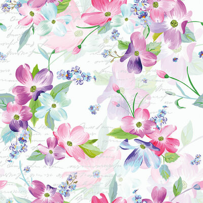 Motivserviette 33x33cm Blüten PAPER+DESIGN 192001