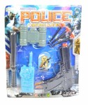 Polizeiset mit Pistole und Zubehör
