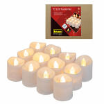 LED Teelichter 12er Box Idena Flackereff. Ø4x4cm -...