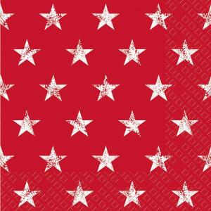 Servietten 20er FSC-Mix 33x33cm Seren rot - Stewo