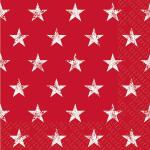 Servietten 20er FSC-Mix 33x33cm Seren rot - Stewo
