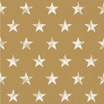 Servietten 20er FSC-Mix 33x33cm Seren gold - Stewo