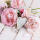 Servietten 20er 33x33cm Pivoines avec Coeur - ti-flair