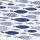 Servietten 33x33cm 20St. Shoal of Blue Fish