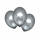 Luftballon Satin Luxe 6ST platin 9907175