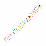 Wimpelkette 185x19cm Konfetti Lets Party - aus Papier,...