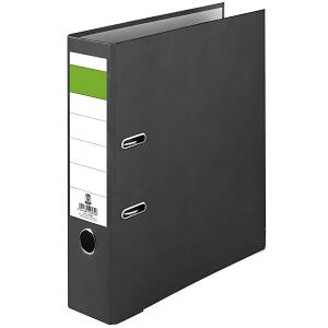 Ordner S80, Wolkenmarmor, Economy, grüner Balken schwarz