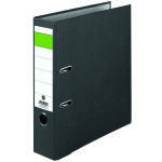 Exacompta No Name Ordner S80, Wolkenmarmor, Economy, grüner Balken schwarz