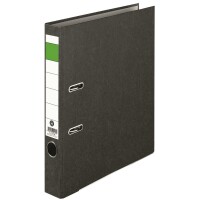 Exacompta No Name Ordner S50, Wolkenmarmor, Economy, grüner Balken schwarz