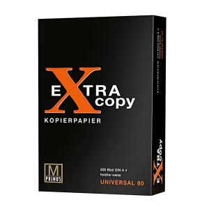 Kopierpapier A4 weiß 500 Blatt Extra Copy Universal 80, holzfrei weiß