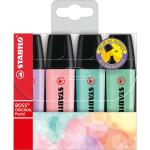 STABILO BOSS ORIGINAL Pastel 4er Etui rosiges Rouge...