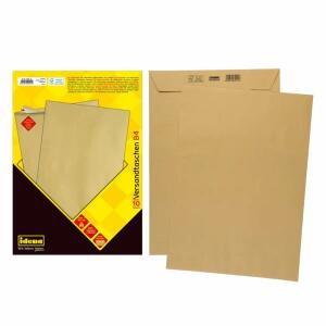 Idena VT B4 braun FSC-Rec hk,o.F.,90g/m²,10Stk. - Versandtaschen, B4, haftklebend, braun, - 10 Stück