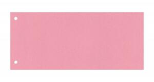 Trennstreifen RC rosa 100 Blatt, 240x105mm - Blauer Engel 8cm Lochung auf Schmalseite, 160g - RC Karton