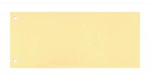 Trennstreifen RC gelb 100 Blatt, 240x105mm - Blauer Engel 8cm Lochung auf Schmalseite, 160g - RC Karton