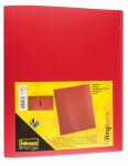 Idena Ringbuch A4 2 Ringe PP, transluzent rot, -...