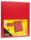 Idena Ringbuch A4 2 Ringe PP, transluzent rot, - Rückenbreite 35mm - für ca. 300 Blatt A4, Ringdurchmesser 30mm