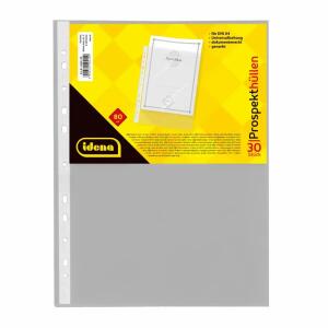 Idena Prospekthülle A4 30er PG genarbt, 80µ