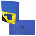 Idena Ringbuch A4 2 Ringe PP, transluzent blau, -...