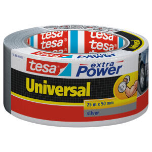 Gewebeband 50mm 25m silber TESA 56388-00000-12 Extrapower