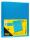 Idena Ringbuch A4 2 Ringe PP, transluzent türkis, - Rückenbreite 35mm - für ca. 300 Blatt A4, Ringdurchmesser 30mm