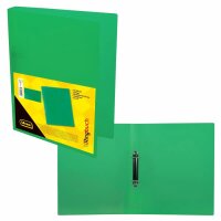Idena Ringbuch A4 2 Ringe PP, transluzent grün, -...