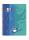Oxford Schule Duo-Collegeblock Touch A4+ L.28 (48 Blatt) + L. 27 (32 Blatt) Optik Paper, Doppelspirale, abgerundete Ecken, farbrein meerblau-aqua