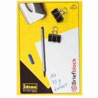 Idena Briefblock FSC-Mix A4 kariert, 70g/m²,50 Bl. -...