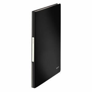 LEITZ Sichthüllenmappe Solid A4 schwarz 45651095 PP 40 Hüllen