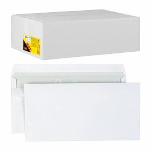 Idena BU DIN lang FSC-Mix sk,o.F.,75g/m²,1000Stk. - Briefumschläge ohne Fenster, DL, selbstklebend, - 1000 Stück