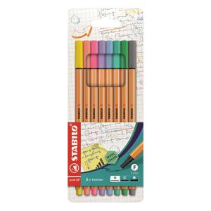 STABILO point 88 8er Etui „Pastel colors"