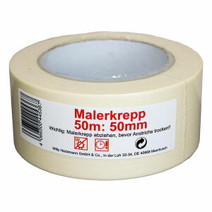 Malerkrepp 146 50mx50mm creme WIHE-lux 445036 mit Etikett