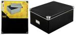 Idena Box schwarz FSC-Rec mit Deckel, 36x28x17cm -...
