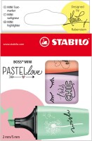 STABILO BOSS MINI Pastellove Edition 3er Etui cremige...
