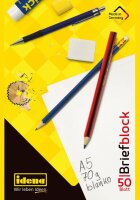 Idena Briefblock FSC-Mix blanko A5 kopfgeleimt