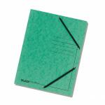 Falken Falken Einschlagmappe Karton grün, 3 Klappen,...