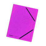 Falken Falken Einschlagmappe Karton pink, 3 Klappen, mit...