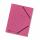 Falken Falken Einschlagmappe Karton pink, 3 Klappen, mit Gummizug
