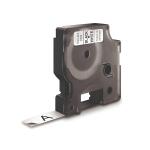 Dymo Schriftband D1 Kunststoff laminiert 7 mx12 mm Schwarz/Weiß