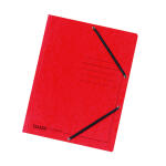 Falken Falken Einschlagmappe Karton rot, 3 Klappen, mit...